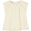 s. Olive r T-shirt beige avec motif ajouré