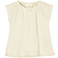 s. Olive r T-shirt met ajourmotief beige