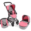 BAYER CHIC 2000 Wózek dla lalek Fides 3 w 1, pink