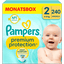 Pampers Premium Protection , New Baby talla 2 Mini, 4-8kg, caja mensual (1x 240 pañales)