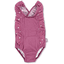 Sterntaler Maillot de bain fleurs pourpre