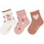 Sterntaler Lot de 3 chaussettes chat rose  