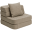 KlipKlap 3 Fold Sofa Single soft sand 