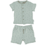Sterntaler Set skjorte+korte bukser palmetre mellomgrønn