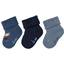 Sterntaler Lot de 3 chaussettes pour bébé Animaux bleu moyen