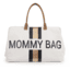 CHILD HOME Mommy Bolsa de lona grande Beige Stripes Black / Oro