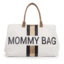 CHILDHOME Borsa fasciatoio Mommy Bag grande Canvas Beige Stripes Black/Gold