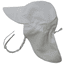 Tanjo UV Mütze mit Name bestickt und Nackenschutz weiß