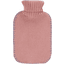 fashy ® Varmtvannsflaske 2L med turtleneck-trekk i strikk i apricot 
