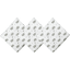 HÜTTE & CO Langes enfant mousseline blanc 70x70 cm lot de 3