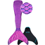 XTREM Toys and Sports - FIN FUN Mermaid Havfrue Original str. L, Asia Magenta