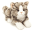 HERMANN Teddy® Katt, liggande, grå 20 cm