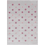 Tappeto LIVONE gioco e tappeto per bambini Happy Rugs Confetti argento-grigio/rosa, 120 x 180 cm