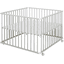 Schardt Playpen Basic lysegrå 100 x 100 cm stjernegrå