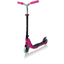 GLOBBER Scooter FLOW 125 LIGHTS ruby pink-grau, mit Leuchtrollen