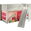 VIPACK Lit mezzanine enfant rideau SCOTT Spring bois blanc 90x200 cm