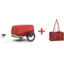 CROOZER Rimorchio per biciclette Cargo Tuure Lava Red inclusa borsa 