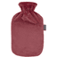 fashy ® Warmwaterkruik 2L met fleece hoes in bordeaux