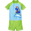 Playshoes UV-skyddad hel kostym Dino blågrön