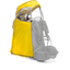 fillikid Habillage pluie pour porte-bébé dorsal jaune modèle HB110