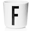 Design Letters Kinderbecher Eco 175 ml, mit Buchstabe F
