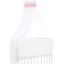 babybay® Ciel pour lit cododo piqué bande tous modèles rose étoiles blanches