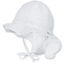 Sterntaler Cappellino con visiera e lacci, bianco