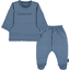 Sterntaler Set camicia a maniche lunghe e pantaloni blu medio