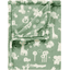 Alvi ® Koc z mikrofibry z ochroną UV Granite Animals granitowy zielony 75 x 100 cm