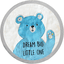 DREAM gro Playmat Blu Bear entrambi i lati