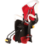 BELLELLI Fahrradsitz Tiger Reclining B-Fix frame mount White / Red