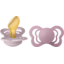BIBS® Sucettes Couture Dusky Lilac &amp; Heather Latex 6-18 mois, 2 pcs.