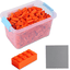 Katara Bouwstenen - 520 stuks met doos en grondplaat, orange 