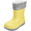 Playshoes Botas de lluvia con forro amarillo