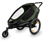 hamax Outback ONE vozík za kolo s nastavitelnou opěrkou zad zelená/ černá