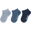 Sterntaler Sneaker-strumpor 3-pack rib gråblå 