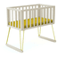 JURABABY culla per bambini Solo 40 x 80 cm bohemien bianco giallo