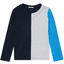 TOM TAILOR Camisa de manga larga con Color bloqueo azul oscuro
