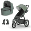 UPPAbaby Sportwagen Ridge inklusive Babywanne Gwen Green Mélange und Adapter