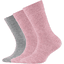 Camano ponožky pink melange 3-pack organic cotton 
