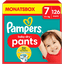 Pampers Baby-Dry Pants, taglia 7 Extra Large , 17kg+, confezione mensile (1 x 126 pannolini)