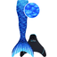 XTREM Toys and Sports Queue de sirène enfant FIN FUN Mermaidens Arctic Blue