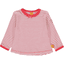 Steiff Girls Košile s dlouhým rukávem, pruhovaná červená 