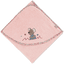 Sterntaler Asciugamano da bagno con cappuccio Mabel rosa morbido 80 x 80 cm