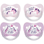 nip® Schnuller Family Gr. 2 Latex Unicorn und Giraffe 4 Stück