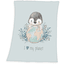 babybest® Mikrokuituinen pörröinen peitto Pingviini 70 x 100 cm