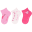 Sterntaler Calcetines cortos 3-pack corazones flor rosa 