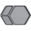 KINDSGUT Placa de silicona, angular en gris oscuro