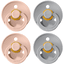 BIBS Sucette Colour Cloud/Blush latex 6-18 m, lot de 4