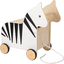 small foot® Scatola porta giocattoli con ruote zebra "Wildlife" 